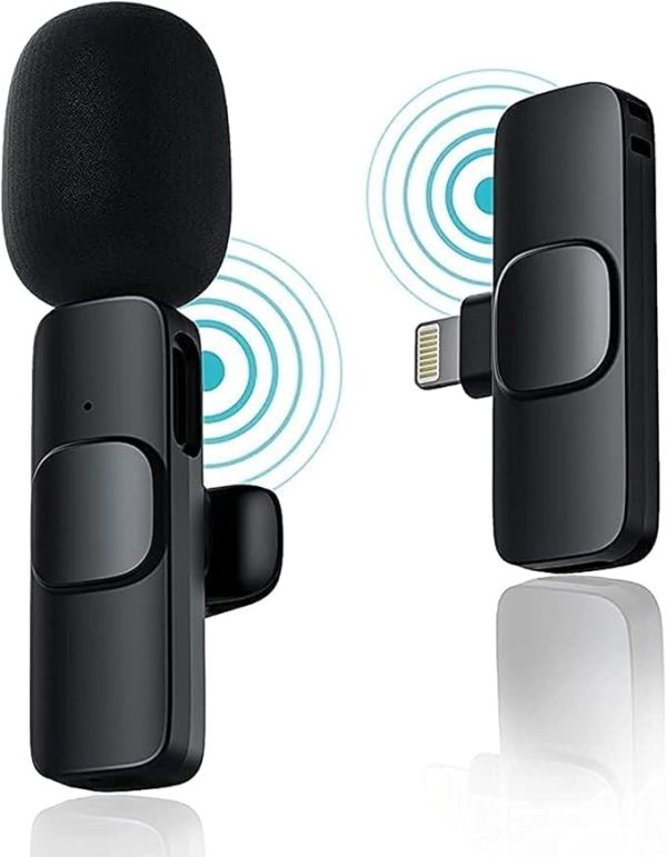 Wireless Mic K9 Dual Microphone Mic Plug & Play Usb Type C Plug Wireless Lavalier Microphone