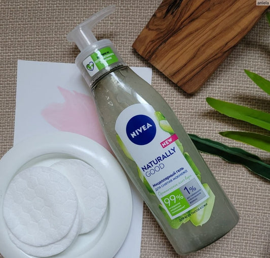 Nivea Naturally Good Micellar Face Wash – 140ml Gentle & Organic Cleanser For Soft, Fresh Skin