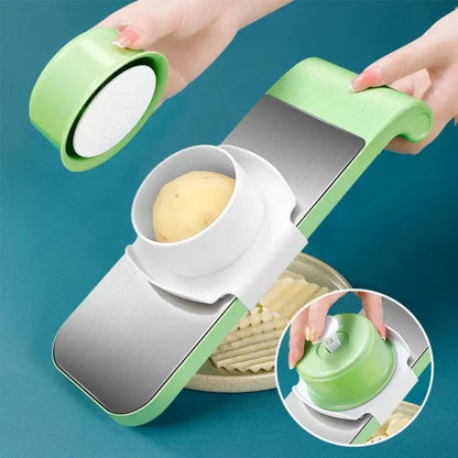 Multifunctional Vegetable Cutter Grater For Vegetables Slicers – Shredders Peeler Carrot Fruit Vegetable Cutting Kitchen Tool – 05 Blades Vegetable Cutter
