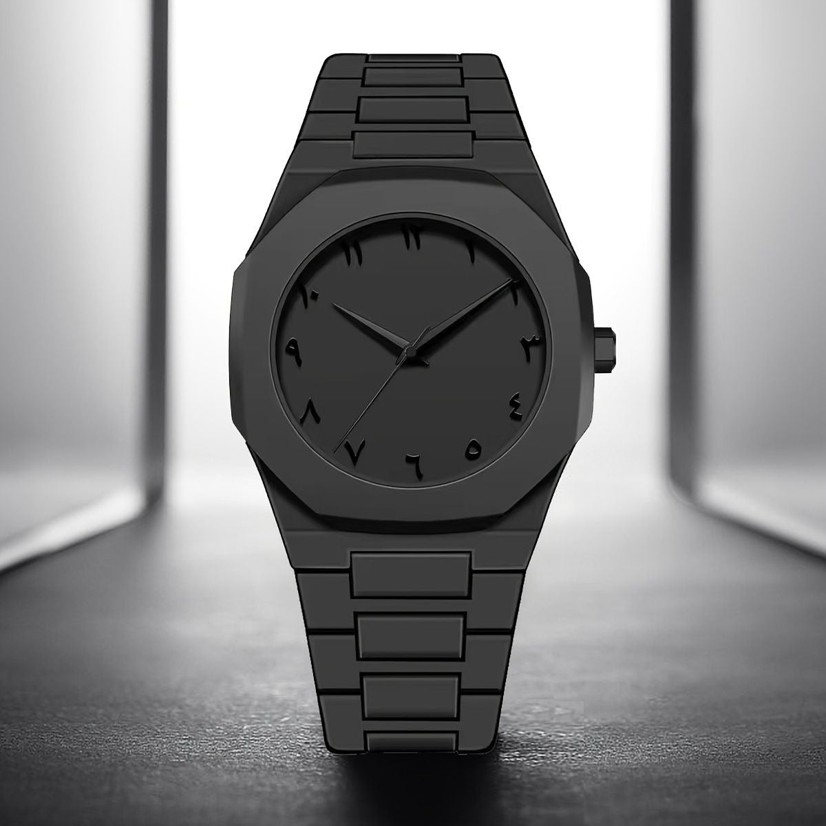 Full Black Aura Quartz Watch – Lightweight Design, , Premium Quality & Finish – Best Quality Analog Watch For Boys – Watch For Men | Full Black Color Watch