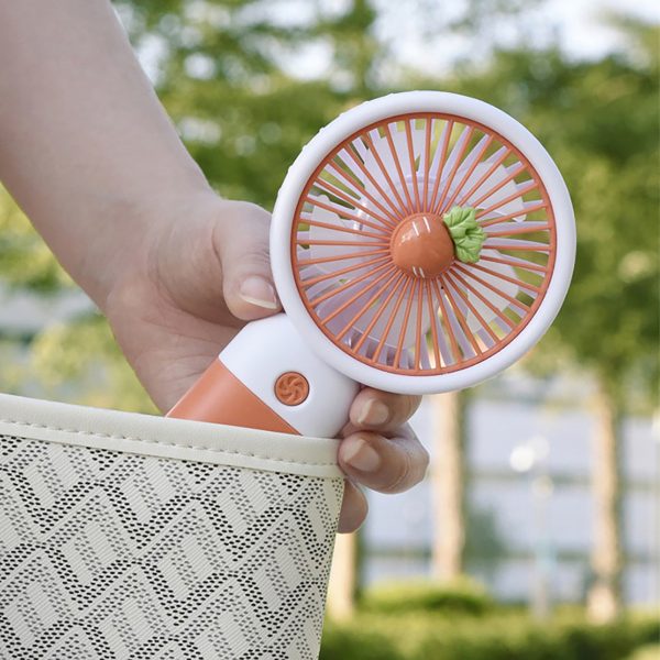 Mini Fan Multifunctional Cool Summer Fruit Cartoon Handheld Mini Fan(random Color )