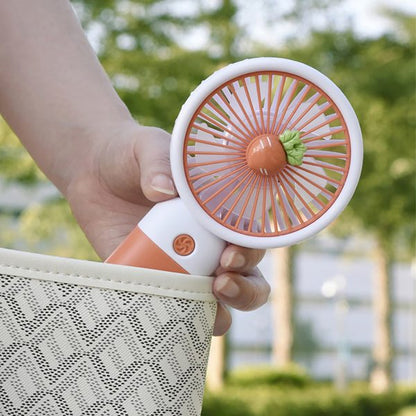 Mini Fan Multifunctional Cool Summer Fruit Cartoon Handheld Mini Fan(random Color )